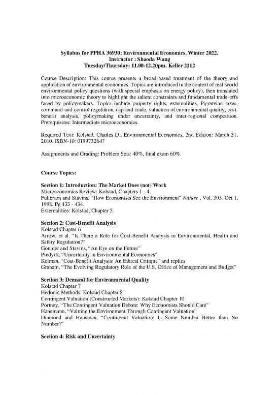 picture Kolstad Environmental Economics Pdf 129234 | Ppha36930 Environmentaleconomics Wang Winter2022