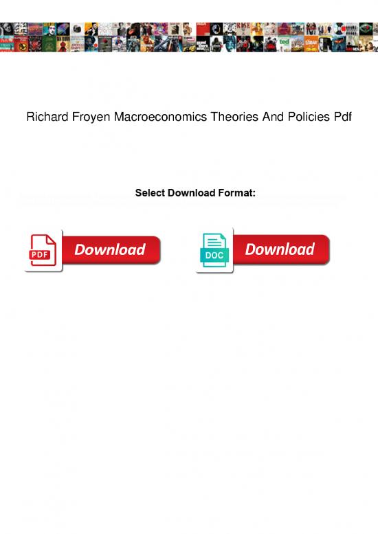 picture_Froyen Macroeconomics Pdf 128419 | Richard Froyen Macroeconomics Theories And Policies Pdf