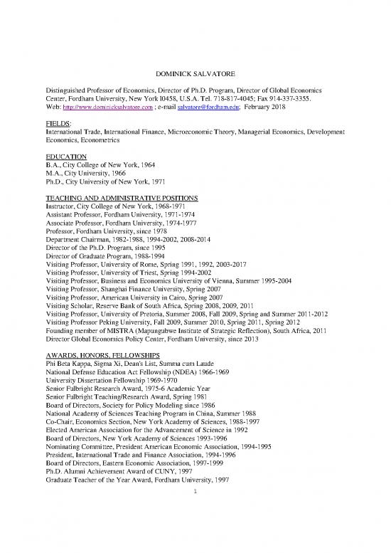 picture_Dominick Salvatore International Economics Pdf 130232 | Salvatore Web Cv Feb 2018
