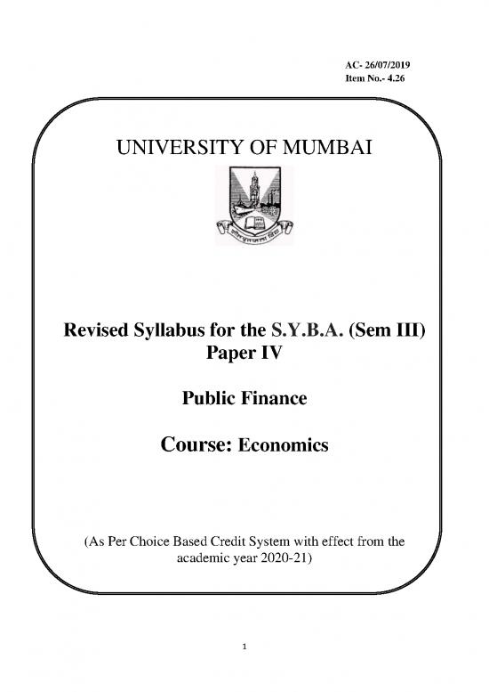 picture1_Economic Policy Pdf 128486 | Syba Sem Iii Paper Iv Public Finance