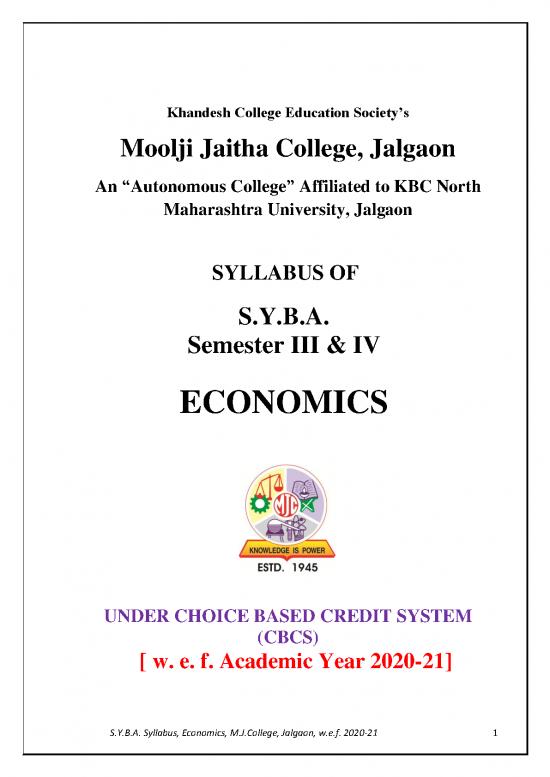 picture1_Core Economics Pdf 129649 | Syllabus Economics Syba