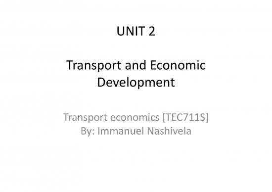 picture Transport Economics Pdf 128880 | Tec711s Unit 2 Transport And Economic Development