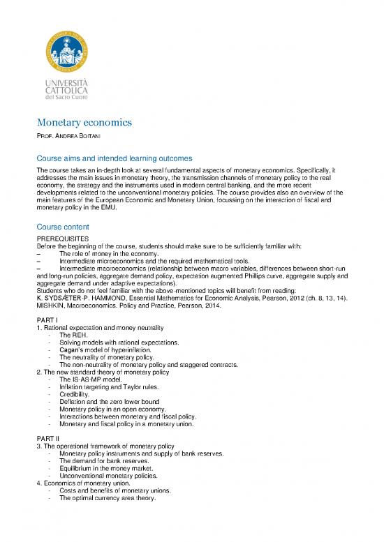 picture_Economic Policy Pdf 129528 | Ucscinternational Bf Monetary Economics