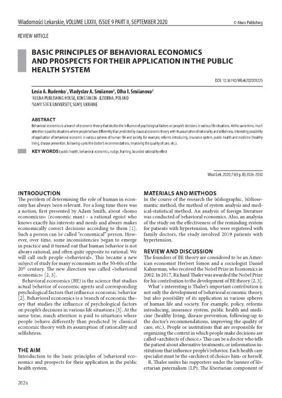 picture Behavioral Economics Pdf 128541 | Wlek202009225