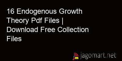 picture 16 Endogenous Growth Theory Pdf Files | Download Free Collection Files
