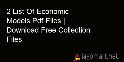 picture 2 List Of Economic Models Pdf Files | Download Free Collection Files