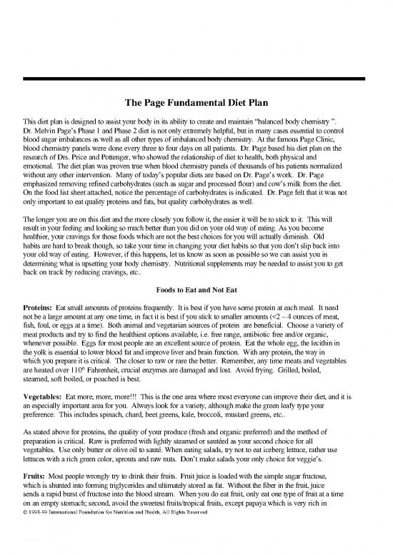 picture1_Balanced Diet Pdf 131307 | 03 Page Food Plan