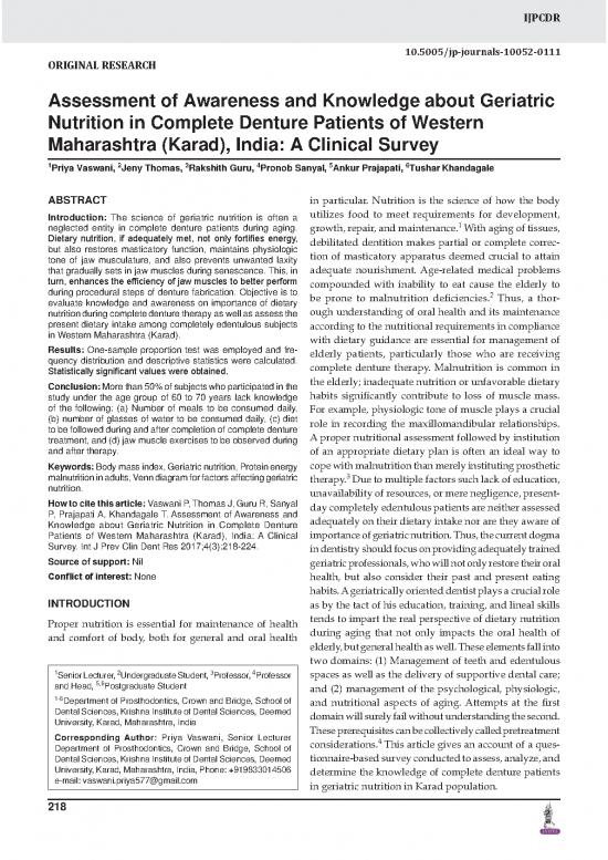 picture Geriatric Nutrition Pdf 132641 | 12453 Original Research