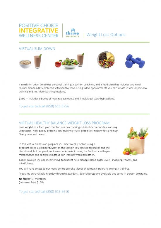 picture Nutrition Pdf 131211 | 2021 Weight Program Information