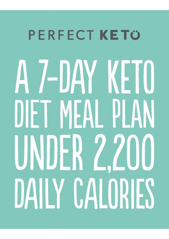picture Diet Therapy Pdf 132780 | 7 Day Keto Menu Plan 2200 Calories