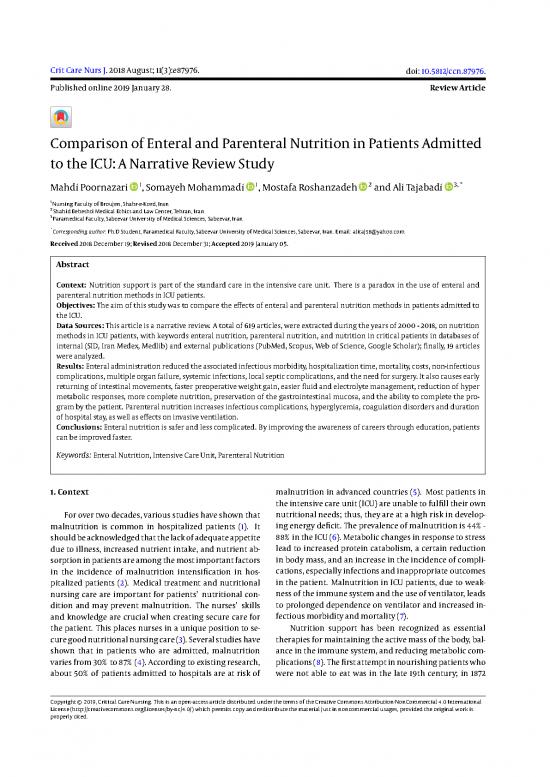 picture Parenteral Nutrition Pdf 132659 | Article 1 427 Fa