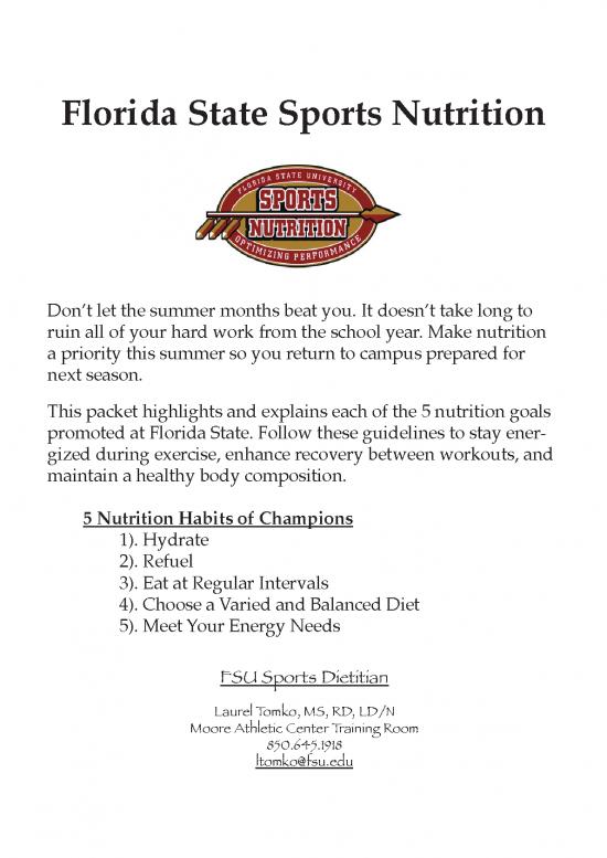 picture Nutrition Pdf 131225 | Athlete Nutrition