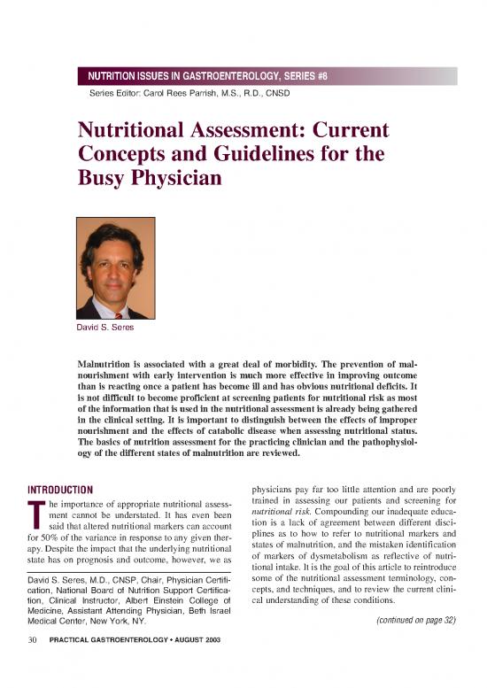 picture1_Assessment Of Nutritional Status Pdf 132085 | Augseresarticle Aug 03