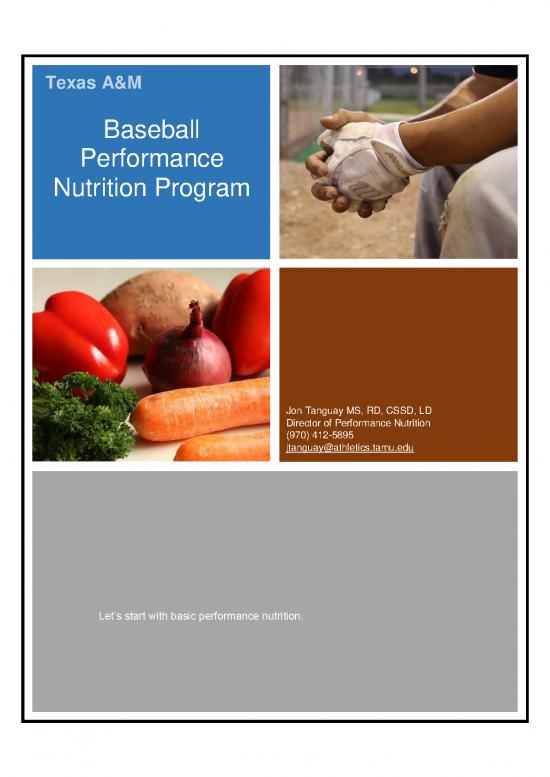 picture Basic Nutrition Pdf 132156 | Baseball Nutrition Proofed 2 6