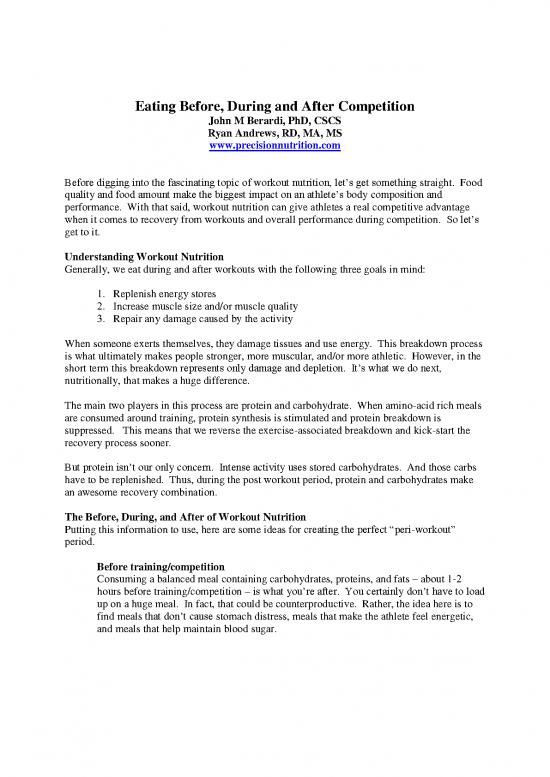 picture_Nutrition Pdf 131723 | Berardi   Nutrition Before, During, After Training
