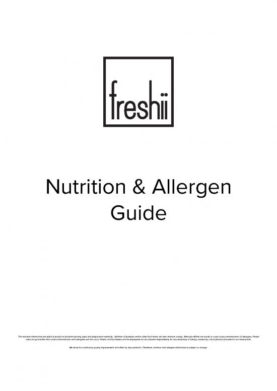 picture Nutrition Pdf 131321 | Canada Nutrition And Allergen Guide 2020