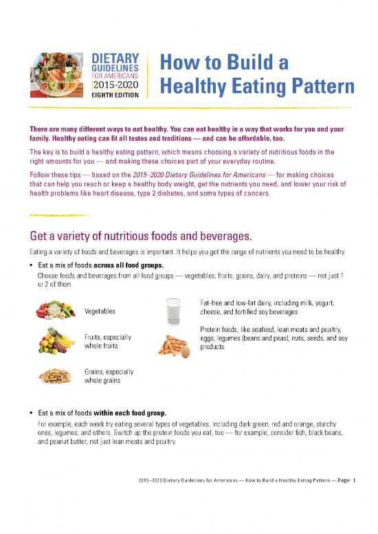 picture Healthy Eating Pdf 131937 | Dga Healthy Eating Pattern