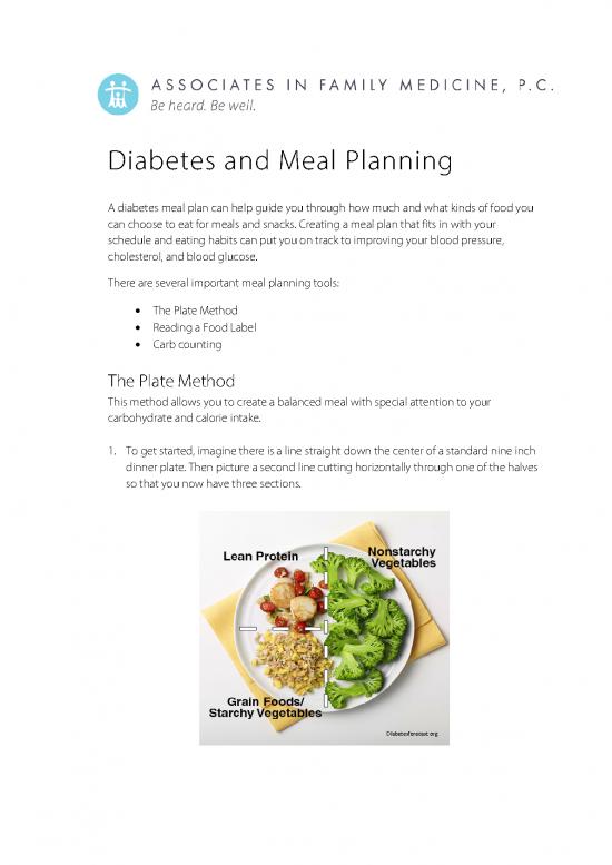 picture1_Diabetes Food Guide Pdf 131574 | Diabetes And Meal Planning