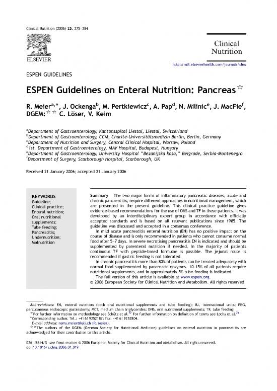 picture Clinical Nutrition Pdf 131885 | Enpancreas