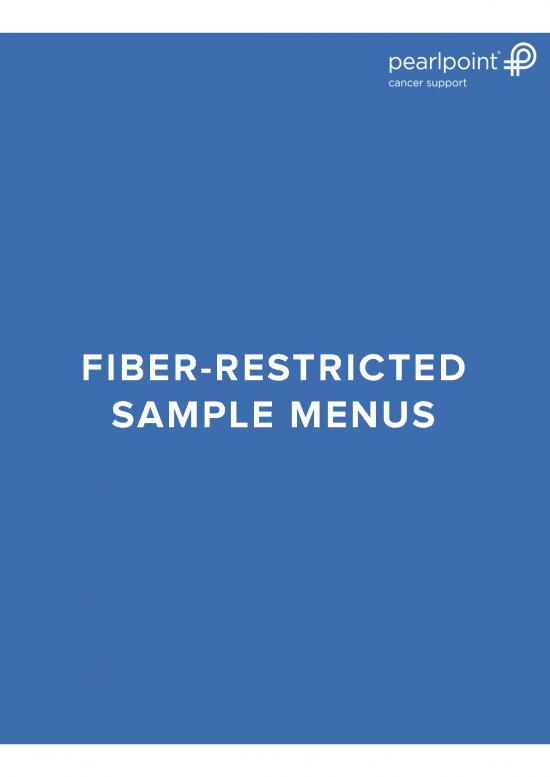 picture_Colostomy Diet Pdf 132216 | Fiber Restricted Sample Menus