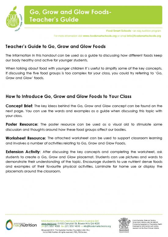 picture_Nutrition Guide Pdf 132723 | Fss Fs33a Go Grow And Glow Foods Teachers Guide