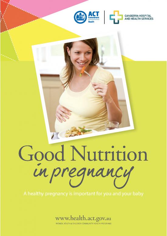 picture Nutrition Pdf 131516 | Good Nutrition In Pregnancy (april 2014) 0