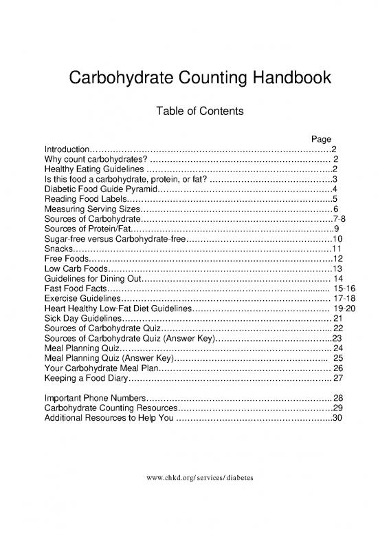 picture Food Diary Pdf 131650 | Hesperia Carbohydrate Counting Handbook