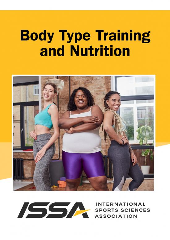 picture Nutrition Pdf 131676 | Issa Ebook Body Type Training And Nutrition