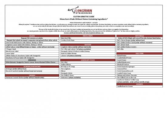 picture1_Diet Therapy Pdf 132701 | Longhorn Steakhouse Gluten Sensitive Menu