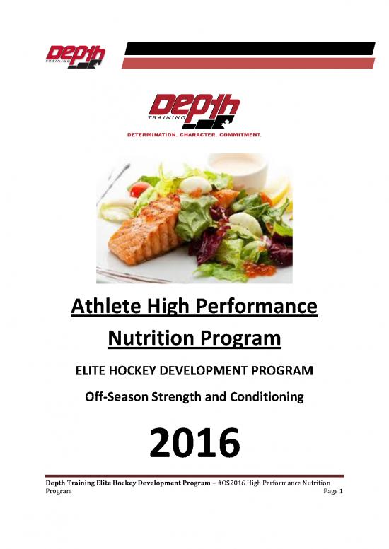 picture1_Nutrition Pdf 131299 | Os2016 High Performance Nutrition Program