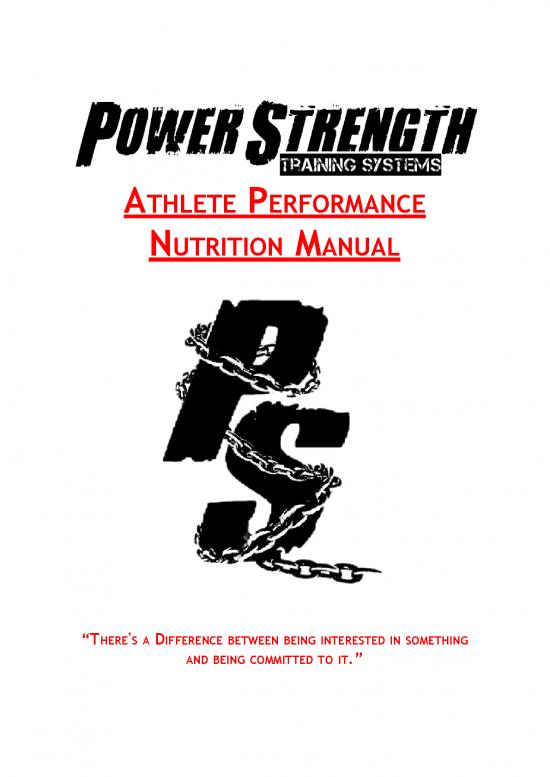 picture Nutrition Pdf 131406 | Psts Athlete Nutrition Manual
