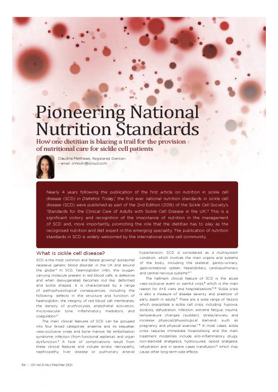 picture Community Nutrition Pdf 132168 | Sickle Cell Disease