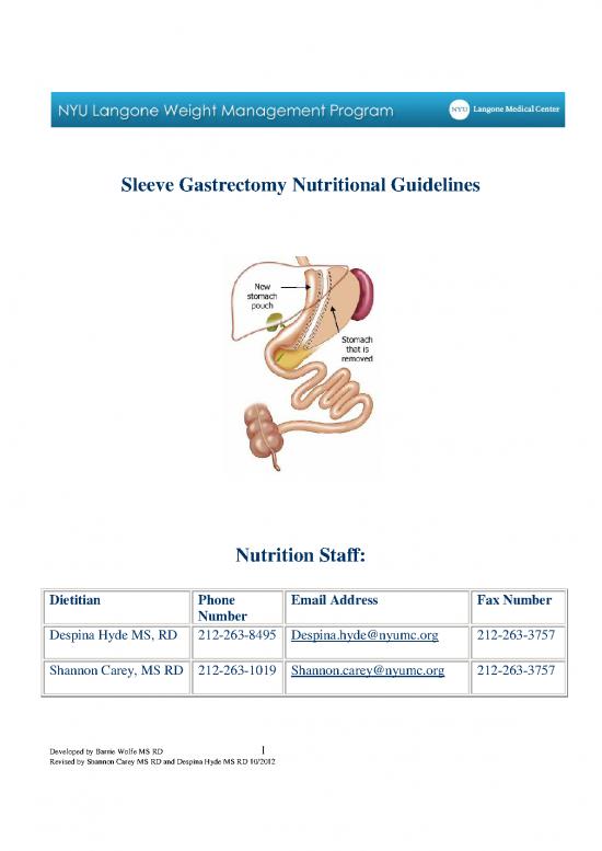 picture_Diet Therapy Pdf 132175 | Sleeve Gastrectomy Nutritional Guidelines July 2013