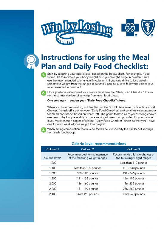 picture Food Calorie Chart Pdf 131269 | Winbylosing Mealplan D3