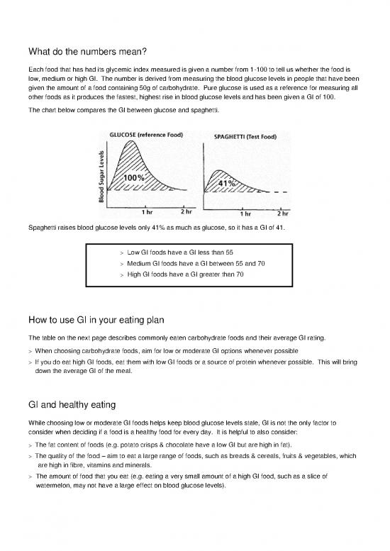 Glycemic Index Of Foods Pdf 132491 | Glycemic Index Gi And Diabetes