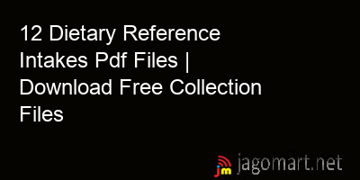 picture 12 Dietary Reference Intakes Pdf Files | Download Free Collection Files