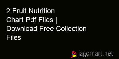 picture 2 Fruit Nutrition Chart Pdf Files | Download Free Collection Files