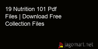 picture 19 Nutrition 101 Pdf Files | Download Free Collection Files