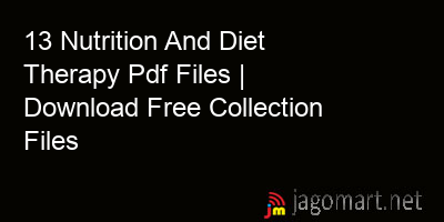 picture 13 Nutrition And Diet Therapy Pdf Files | Download Free Collection Files