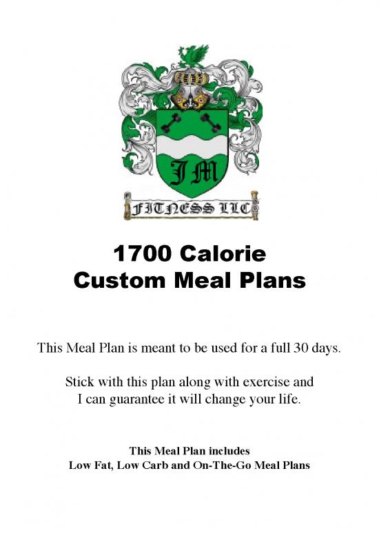 picture_Low Calorie Meal Plan Pdf 135353 | 1700 Mealplan