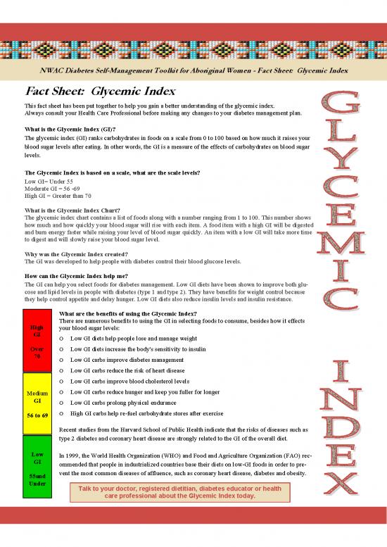 Healthy Eating Pdf Plan 135777 | Glycemic Index