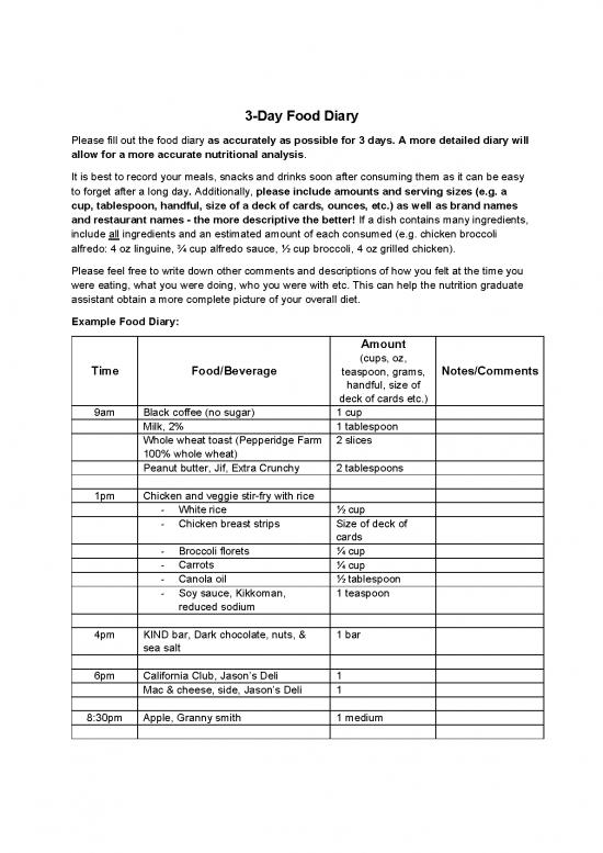 picture1_Food Nutrition Pdf 133104 | 72 Hour Food Diary   Form