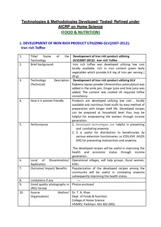 picture The Science Of Nutrition Pdf 134995 | Aicrp Fn