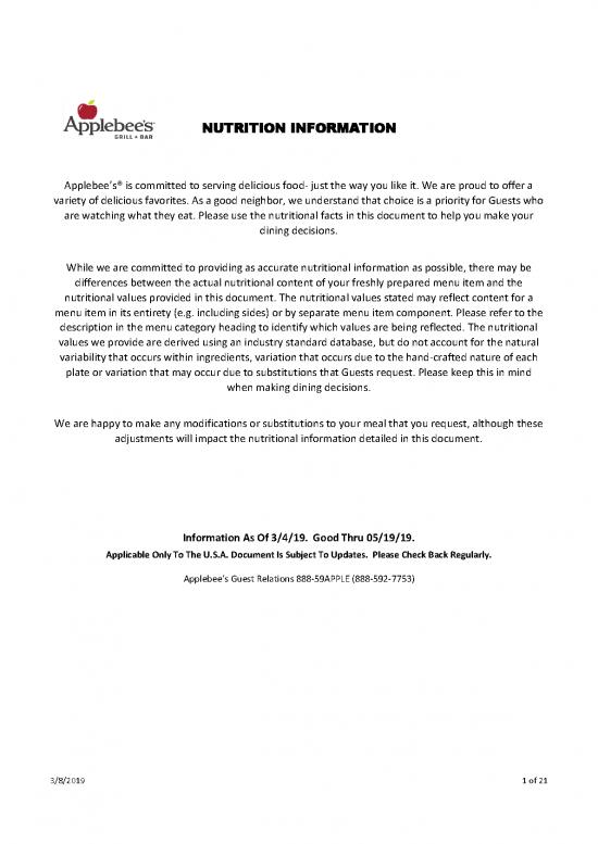 picture Applebee Nutrition Pdf 133184 | Applebees Nutrition Handoutc3 20190304