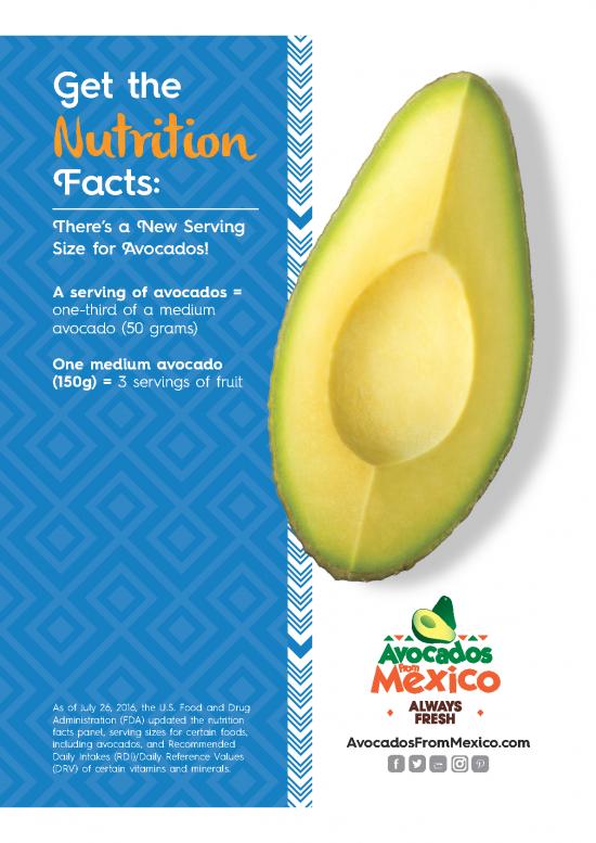 picture1_Nutrition Facts Label Pdf 134284 | Avocado Nutrition Facts Brochure