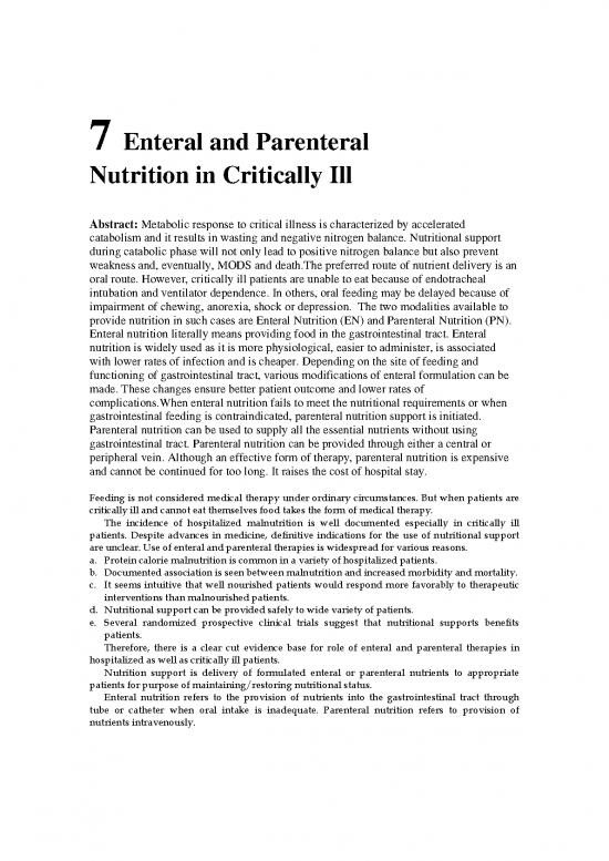 picture Parenteral Nutrition Pdf 133819 | Chapter 07