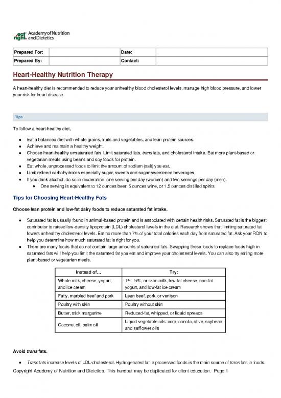 picture Heart Healthy Diet Pdf 134183 | Client Ed Heart Healthy Nutrition Therapy (2)