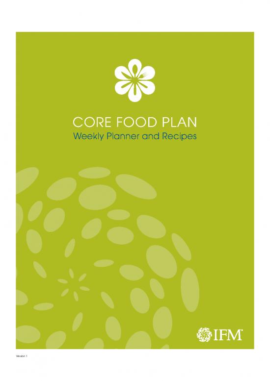 picture Pdf Weekly Planner Template 133845 | Core Food Plan Weekly Planner And Recipes