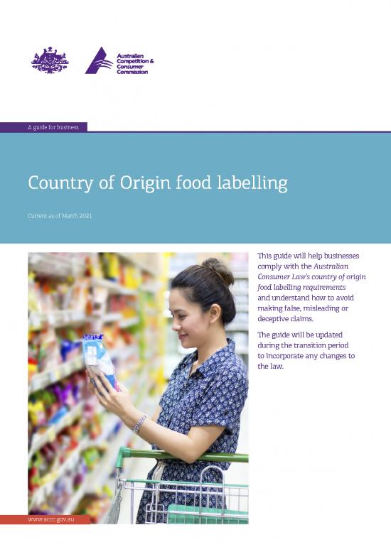 picture Food Labelling Pdf 133137 | Country Of Origin Food Labelling