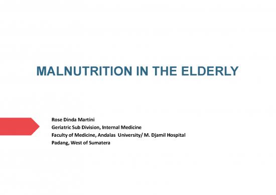 picture Nutritional Status Pdf 134198 | D Rose   Mal Nutrisi   Geriatri